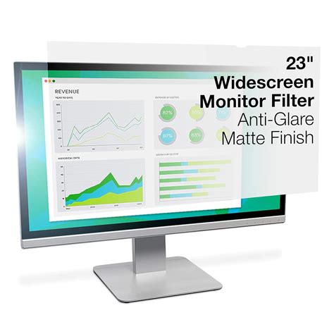 3M Anti-Glare Filter for 23.0-inches Widescreen Monitor - 16:9 Aspect ...