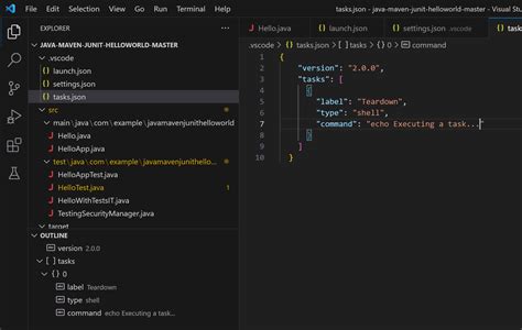 HelloWorld Java in vs Code 的图像结果