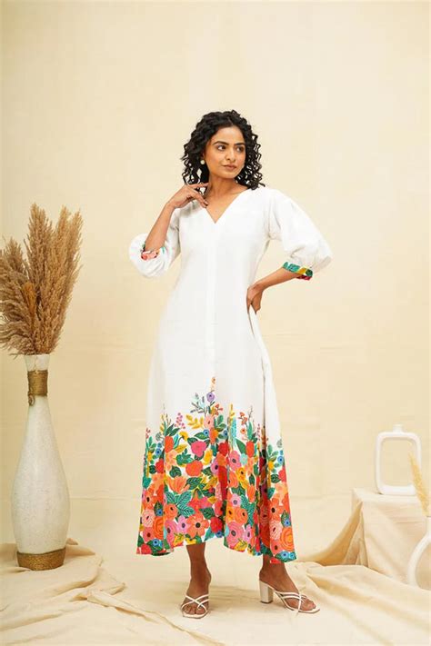 Milk White Kaftan Style Shirt Dress – thesaffronsaga