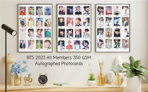 Gimly - Set of 48 BTS Member Photocards and Posters Perfect for Wall ...