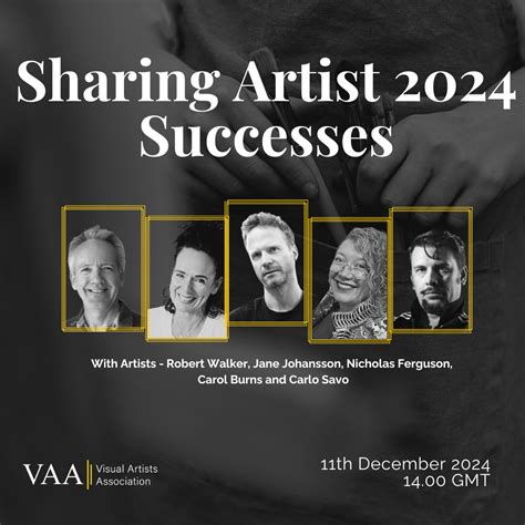 Sharing Artists 2024 Successes | Art Jobs