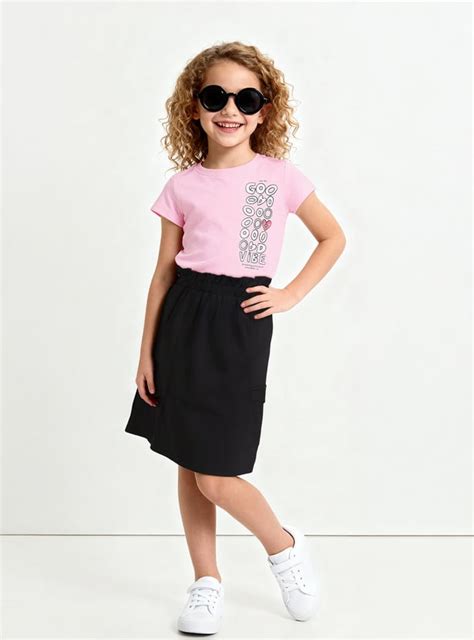 Buy Girls Solid Mini Skirt Online at just Rs. 499.0 - 1000014644638 ...