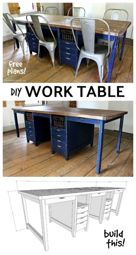 Image result for Homemade Work Table