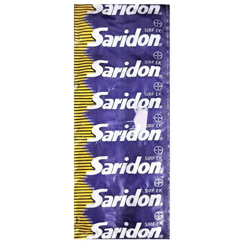 Saridon New Tablet 10 का उपयोग, फायदे ,साइड इफेक्ट,कीमत in Hindi ...
