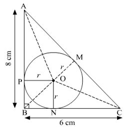 In Fig, ABC is a right triangle right-angled at B such that BC = 6 cm ...
