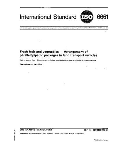 ISO 6661:1983, Fresh fruits and vegetables - Arrangement of ...