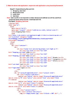 Node js-manual - CSE - 1. Build a responsive web application for ...