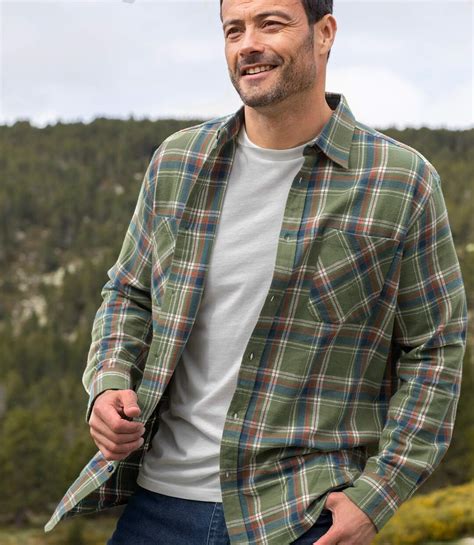 Men's Green Flannel Shirt | Atlas For Men