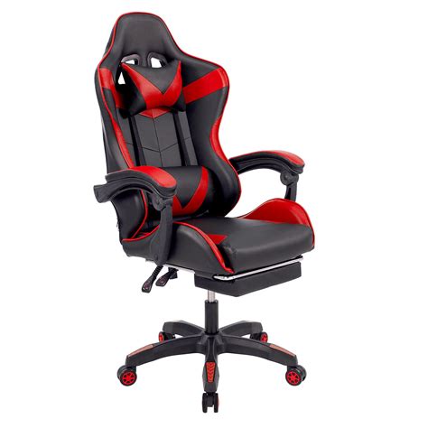 Buy Ergonomic Computer Game Gaming Chair Recliner w/ Massage Office ...