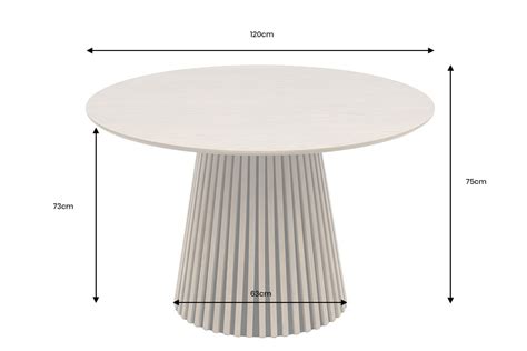 Runder Esstisch VALHALLA WOOD grau | Riess-Ambiente.de