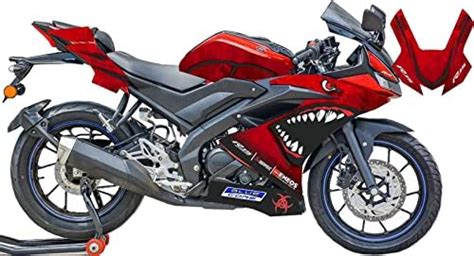 SUNSIGN Sticker R15 V3 Stickers kit Bike Exterior Graphics RED (Shark ...