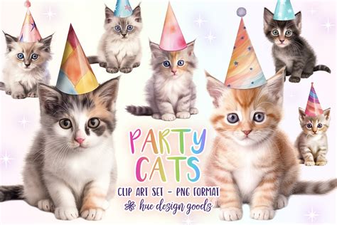 Kittens In Birthday Hats