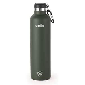 Cello Duro Hector Thermosteel Water Bottle 1100 ml, Green | ISI ...