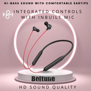 Boltune B60 PRO+ Bullets Wireless Z Bass Edition Neckband headphone ...