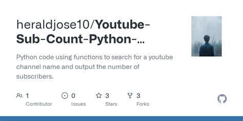 How to Get Sub Count Python 的图像结果
