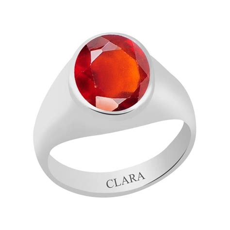 Buy Natural & Certified Hessonite Gomed Gemstone Rings – CLARA