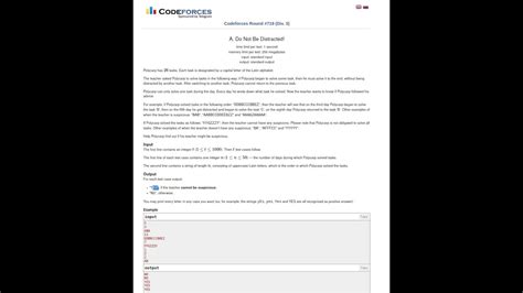Do Not Be Distracted Codeforces Solution 的图像结果
