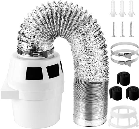 Amazon.com: 【UPGRADED】 Dryer Vent Kit Filter Bucket Indoor with 4 Inch ...