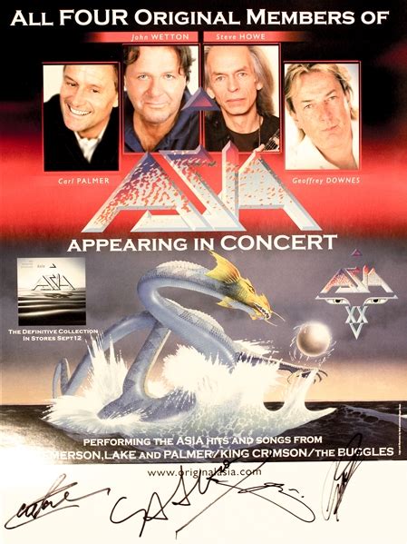 Lot Detail - Asia Group Signed 18" x 24" Promotional Poster (4 Sigs ...