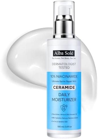Alba Solé 10% Niacinamide Ceramide Moisturizer | Barrier Repair Daily ...