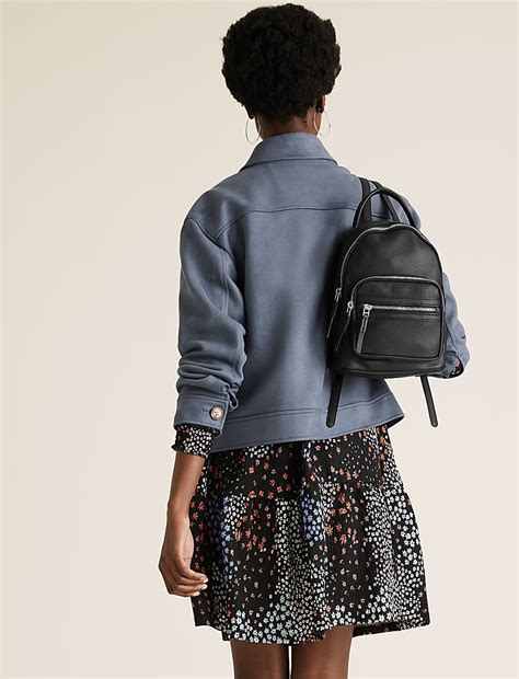Buy Faux Leather Mini Backpack at Marks & Spencer