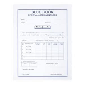 Blue Book for ProjectExams – Internal Assignment Book (40 Pages, Pack ...