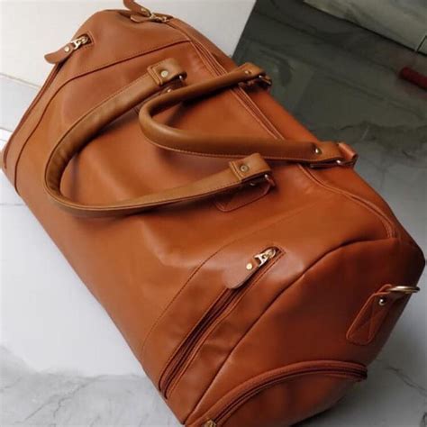 CLASSIC TAN SHOE DUFFLE – the_purse_outlet
