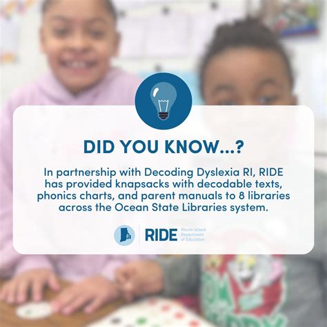 #nationallibrarymonth #didyouknow | Rhode Island Department of Education