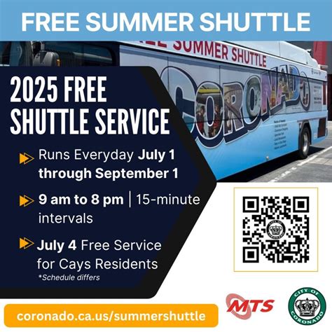 Free Summer Shuttle Begins - Coronado Times