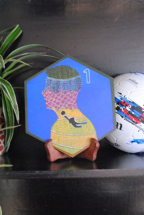 Handcrafted Gond Manuel Neuer Wall Plate-(Size-10 inch) – ekibeki