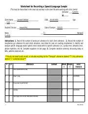 Image result for Language Sample Analysis Form