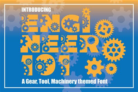 Engineering Font Bicrode Display Font