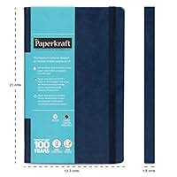 Paperkraft PU Series Diary Notebook (Blue Cover with White papers ...