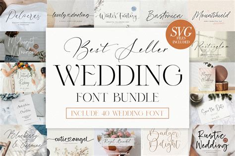 Wedding Invitation Font Combinations