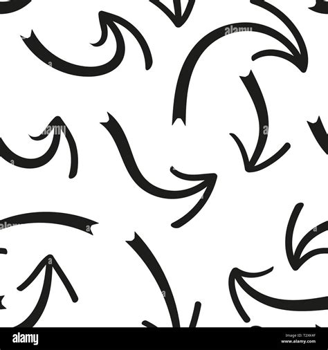 Hand drawn arrows seamless pattern. Creative abstract background ...
