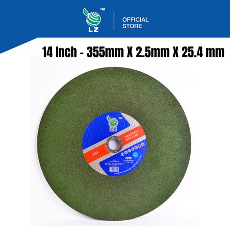 LZ 14" Metal Cutting Disc | Mata Potong Besi | 355mm x 3mm x 25.4mm ...