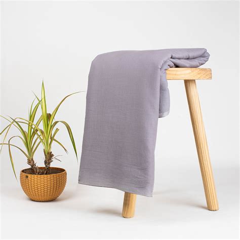 Trendy Grey Solid Pure Cotton Plain Cloth Online – DMAASA