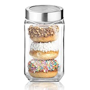 Buy Treo By Milton Cube Storage Glass Jar, 1 Piece, 800 ml, Transparent ...