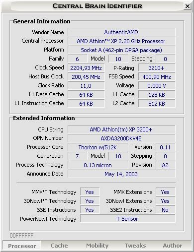 Software-update: Central Brain Identifier 7.3.0.3 build 1 - Computer ...