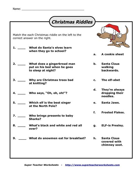 Christmas Brain Teasers For Kids Very Clever Riddles With Answers ...