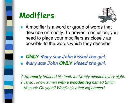 Use of Modifiers 的图像结果