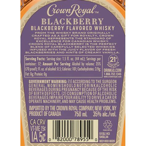 Crown Royal Blackberry Flavored Whisky (750 ml) Delivery or Pickup Near ...