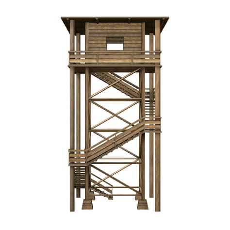 p3d.in - watchtower made of wood