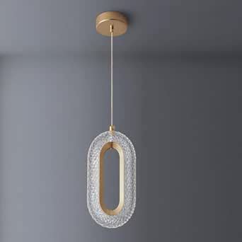 Buy GAUVIK Oval Shape Modern Style Led Glossy Crystal Gold Creative Led ...