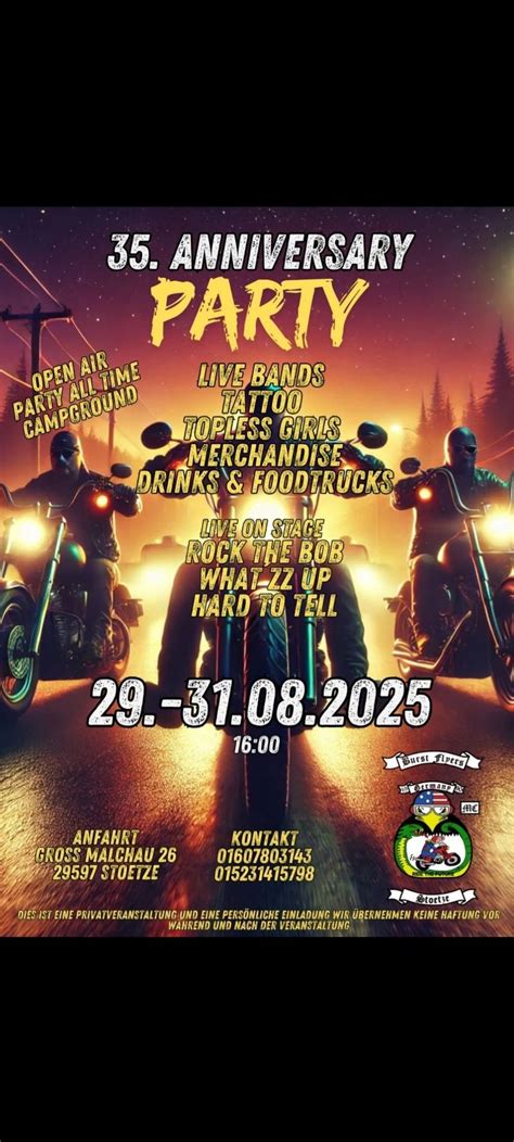 Burst Flyers MC Stoetze 35 Jähriges Jubiläum , Burst Flyers MC Stoetze ...