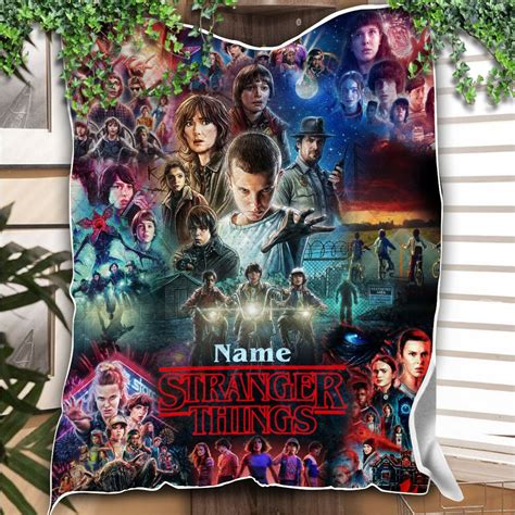 Stranger Things Season 4 2024 Netflix Blanket Fan Gift - Bipubunny Store