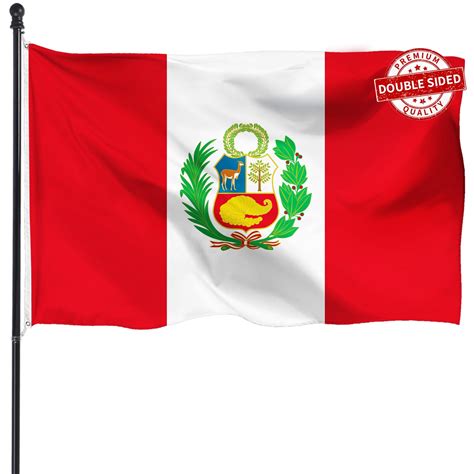 Snapklik.com : Double Sided Peru Peruvian Flag 3x5ft Heavy Duty Deluxe ...