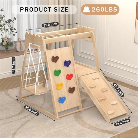 Yaofala 8-in-1 Indoor Playground, Indoor Jungle Gym for India | Ubuy