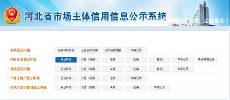 河北工商局网上工商业务服务大厅注册登录流程说明（最新）
