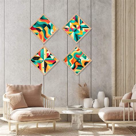 Modern Art Prints Set of Home Living Room Bedroom Office Wall decor ...